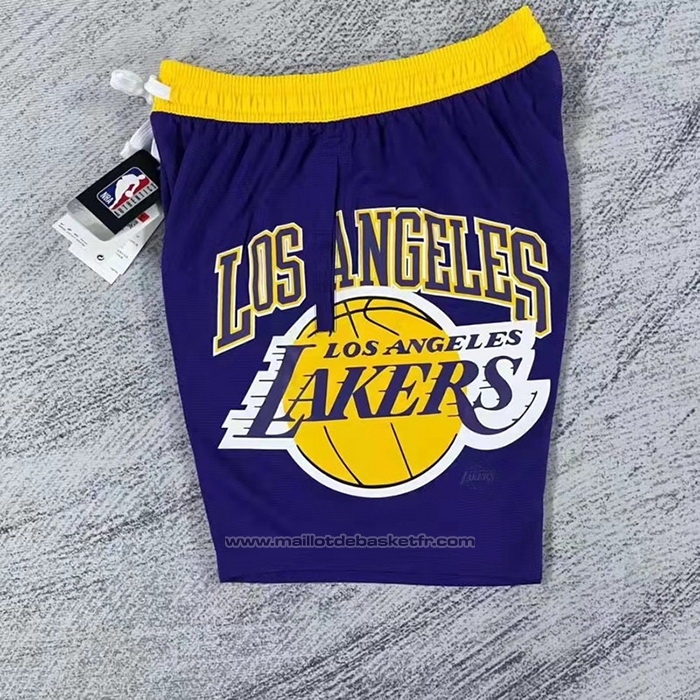 Short Los Angeles Lakers Big Logo Just Don Volet